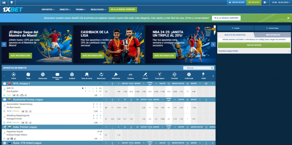 1xBet apuestas