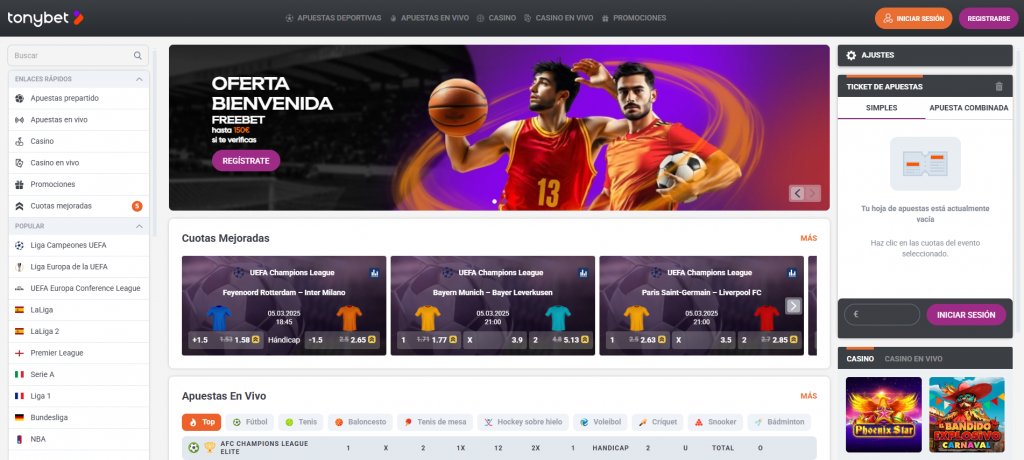 TonyBet Apuestas
